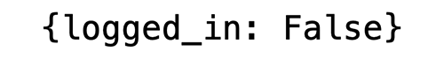 Session data set by the server