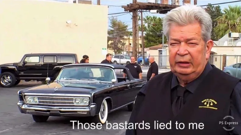 Those bastards lied to me meme