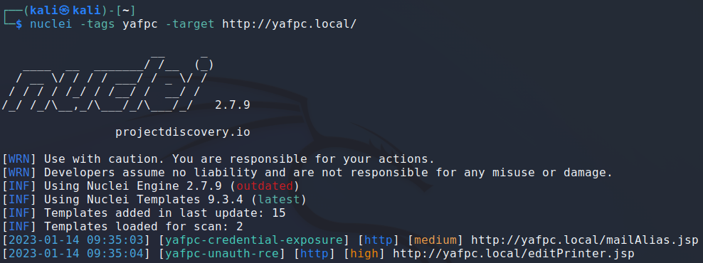 Using Nuclei to discover the credential exposure and RCE vulnerability
