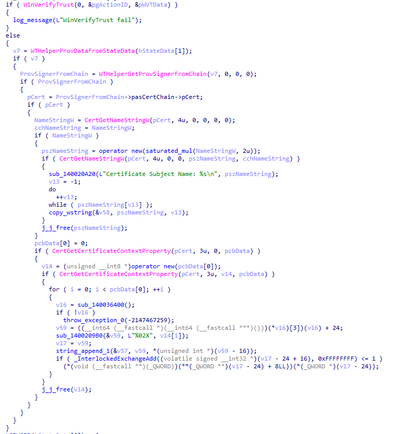 Verifying if the certificate is valid